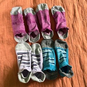 No-Show Sock Bundle in Purple, Lavender, and Teal